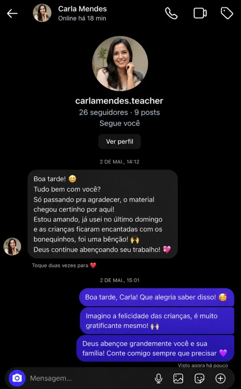 Depoimento real 4 de uma professora