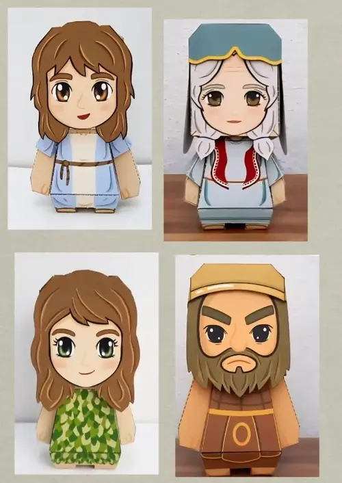 Personagens bíblicos montados — exemplo 2