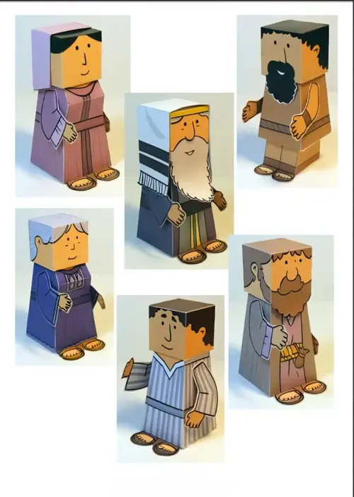Personagens bíblicos montados — exemplo 3